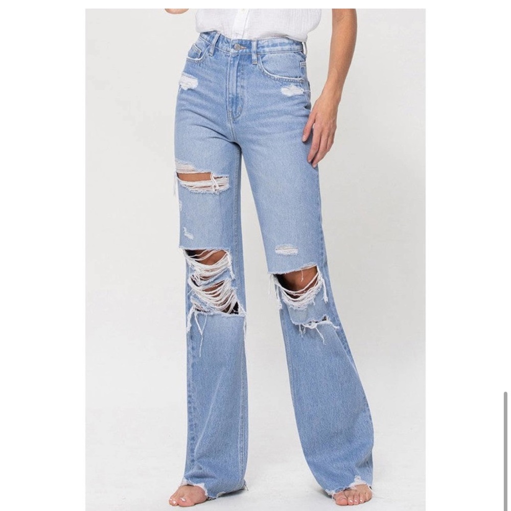 Flying Monkey Hotter Than That Super High Rise 90s Jeans Style F4535 NWT